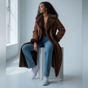 EUC | HTF | J Percy for Marvin Richards | 100% Suede | Brown | Maxi | Size: XL